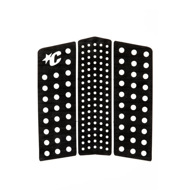 Pad de surf avant 3 pièces Creatures of Leisure Front Deck III Cord, couleur noir uni