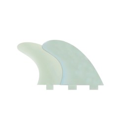 derives surf fcs M3 Natural Glass Flex Tri Fin Set