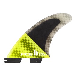 derives surf FCS II Carver PC Medium Acid/Black Tri Retail Fins