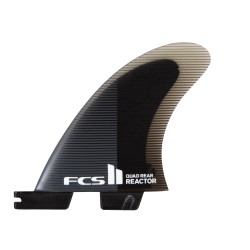 derives surf FCS II Reactor PC Medium Charcoal/Black Quad Rear Retail Fin