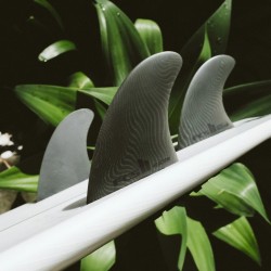 derives surf FCS II Reactor Neo Glass Medium Ash Tri Fins
