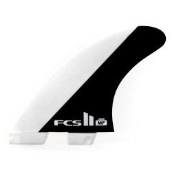 derives FCS II MF PC Black White Medium Tri Retail Fins