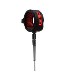 leash surf longboard FCS 9 All Round Essential Leash Flame Red