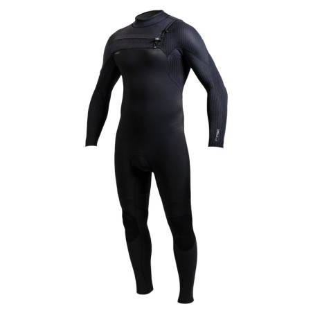 oneill hyperfreak 3/2mm black zip avant - combi surf integrale