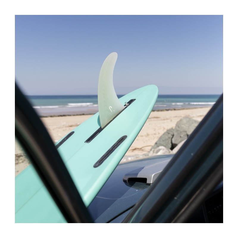 derive surf just 8.0" derive single longboard fiber clear