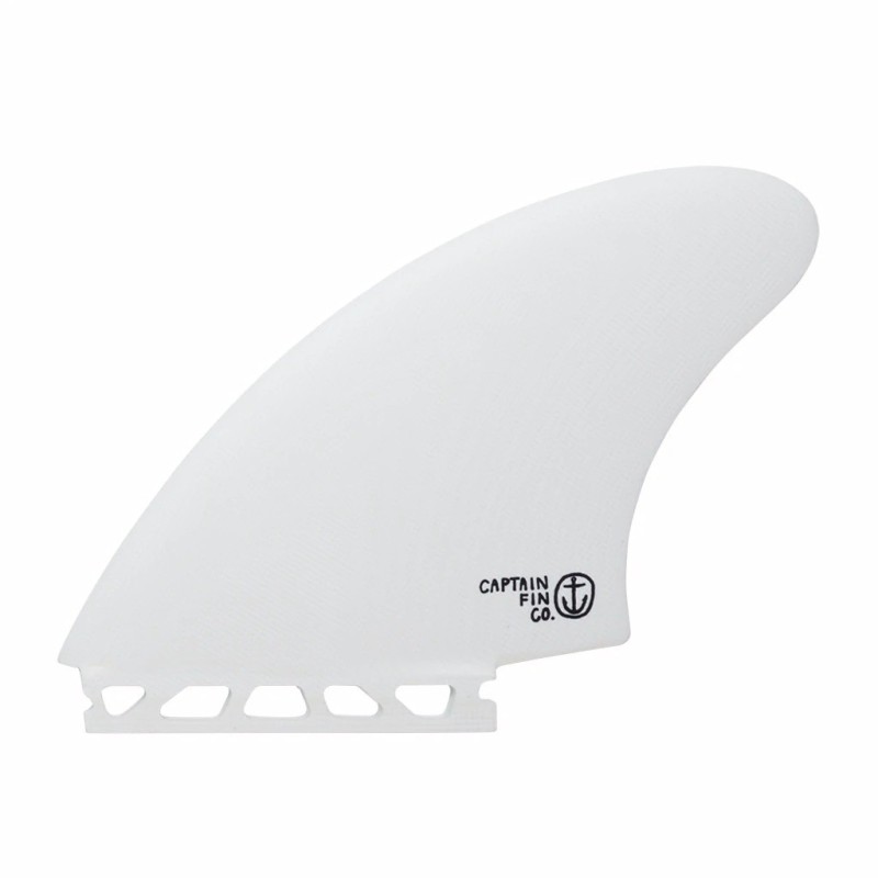 derives surf captain fin cf keel fin st single tab white
