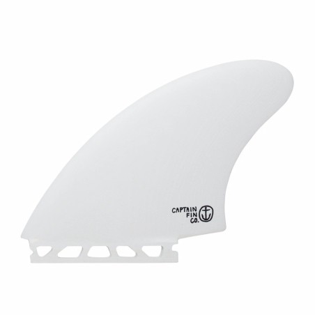 derives surf captain fin cf keel fin st single tab white