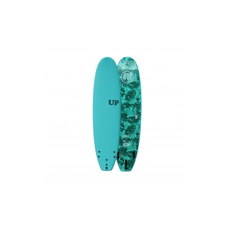 planche de surf up softboard high up 7'6 after essentials collab aqua marine leafs