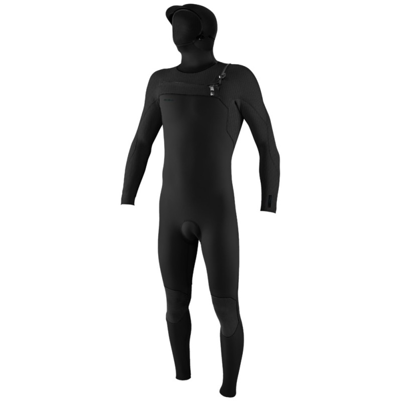 combinaison surf Oneill Hyperfreak 5/4 cagoule chest zip black