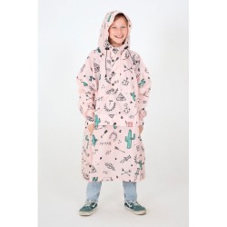 poncho surf after essential ikat brown