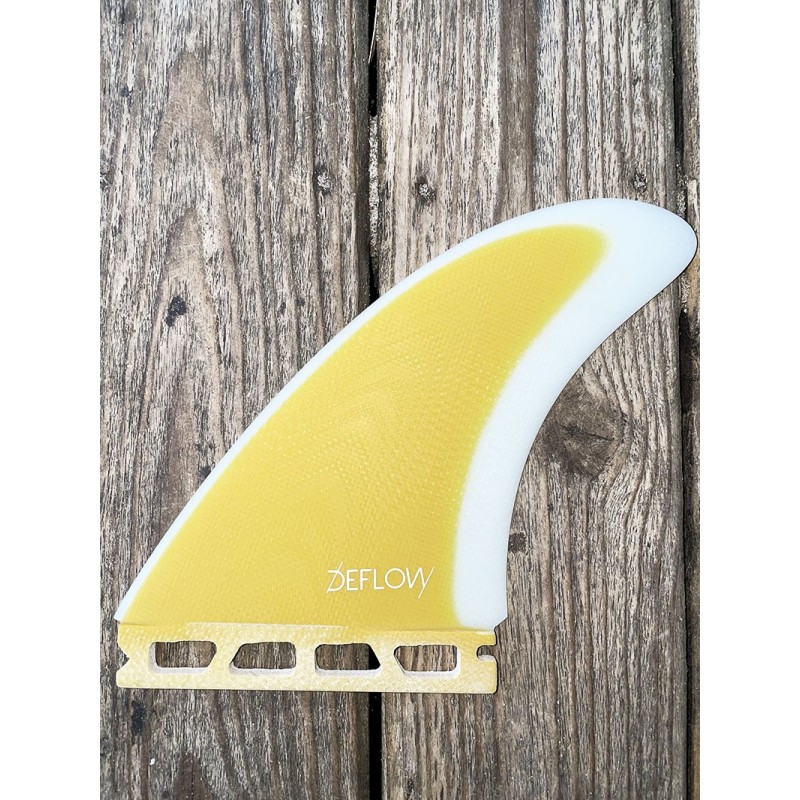 derive surf deflow duette mustard twin fin