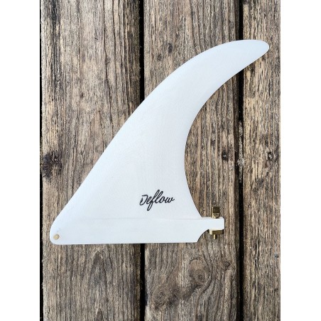 derive surf deflow cream white 7 single fin