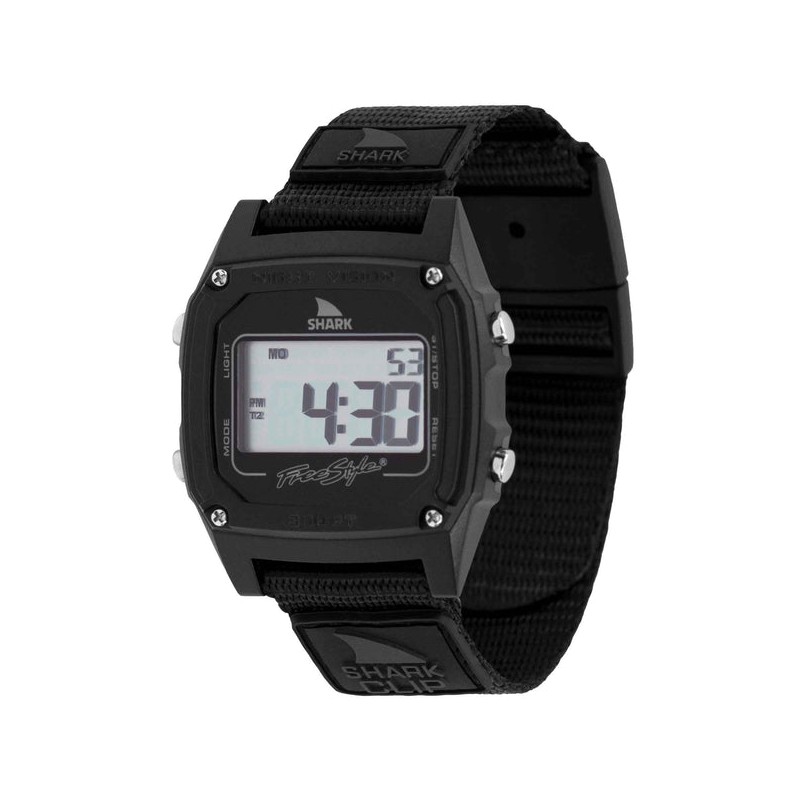 Montre de surf numérique Freestyle Shark Classic Clip entièrement noire