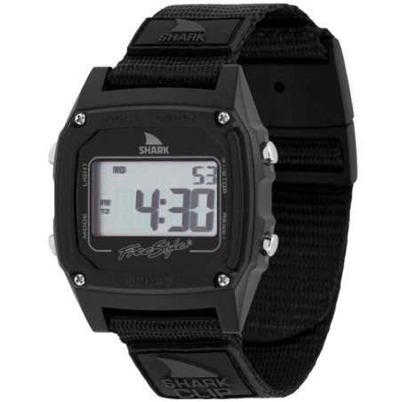 Montre de surf numérique Freestyle Shark Classic Clip entièrement noire