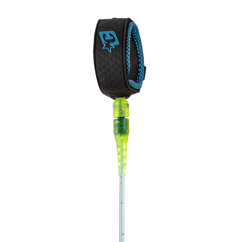 Leash Surf Creatures of Leisure Grom Lite 5' Cyan Speckle Lime Black – Spécial Kids & Petites Planches