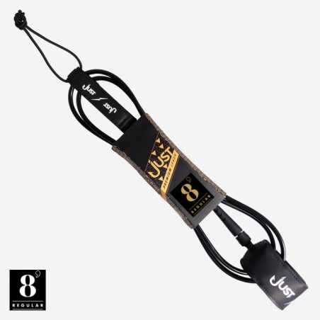 Leash de Surf Premium Just Regular 8' Black – Fiabilité et Confort au Quotidien