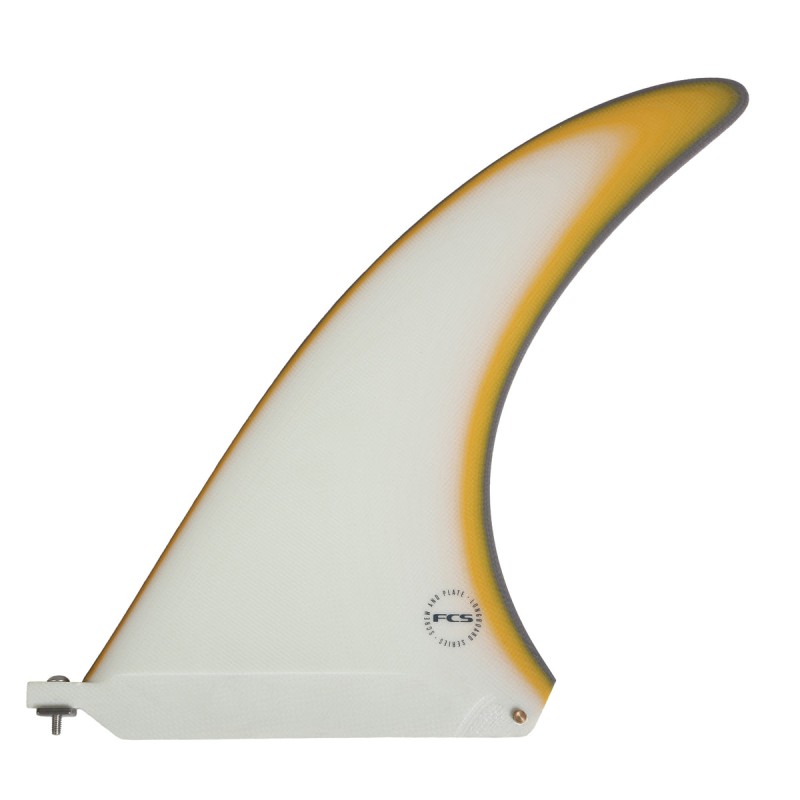 Dérive de Surf FCS Flow PG 8.5" Mango – Longboard Single Fin Screw & Plate