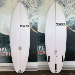 Planche de Surf 5'6 Pyzel White Tiger PU – Thruster – Futures Fins