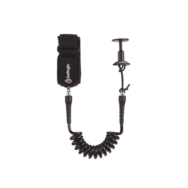 Leash de Bodyboard SurfLogic Bodyboard Bicep – Black