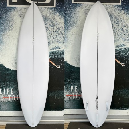 Planche de surf Pukas Space Oddity 6'6 - 40.5L - Shape David Santos montage Futures 3-plugs
