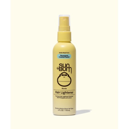 Spray éclaircissant pour cheveux Sun Bum Blonde, flacon jaune avec pompe