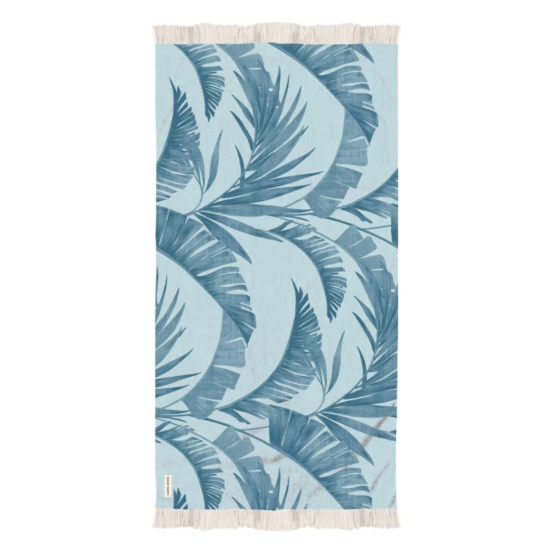 Grande serviette de plage Ocean & Earth Palm Beach avec motifs de palmiers tropicaux