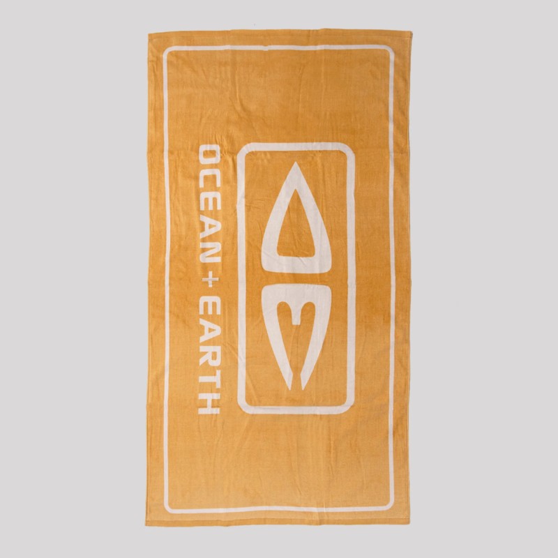 Grande serviette de plage Ocean & Earth Priority, coloris contrasté avec logo
