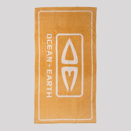 Grande serviette de plage Ocean & Earth Priority, coloris contrasté avec logo