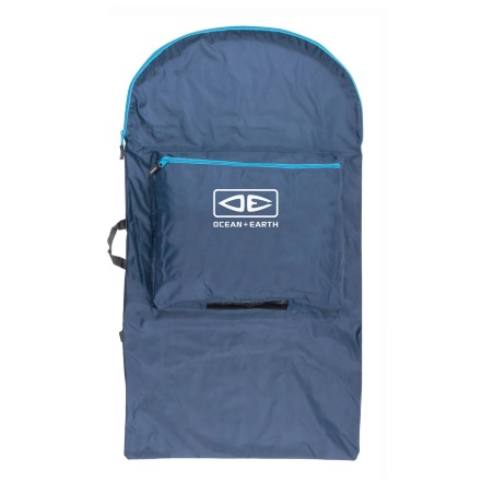 Housse de bodyboard Ocean & Earth Flatrock grise et noire, avec poche frontale zippée