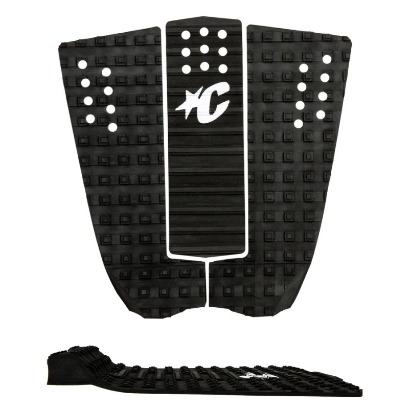 Pad de surf 3 pièces Creatures of Leisure Reliance III Dual, couleur noir intégral