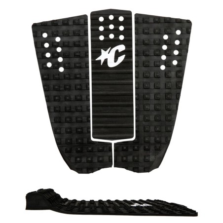 Pad de surf 3 pièces Creatures of Leisure Reliance III Dual, couleur noir intégral
