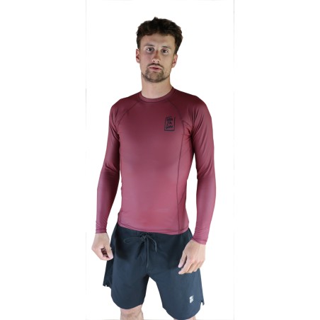 Top technique de surf à manches longues Grajagan Windstopper couleur bordeaux