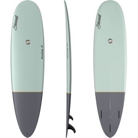 Planche de surf Stewart Hydrocush Funline en taille 7'0", montrant son outline hybride
