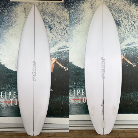 Planche de surf hybride de performance Pukas Beachy Mood 6'2" shape par David Santos