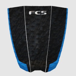 Pad de surf FCS Crosby Colapinto signature de 3 pièces couleur noir et bleu turquoise