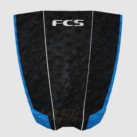 Pad de surf FCS Crosby Colapinto signature de 3 pièces couleur noir et bleu turquoise
