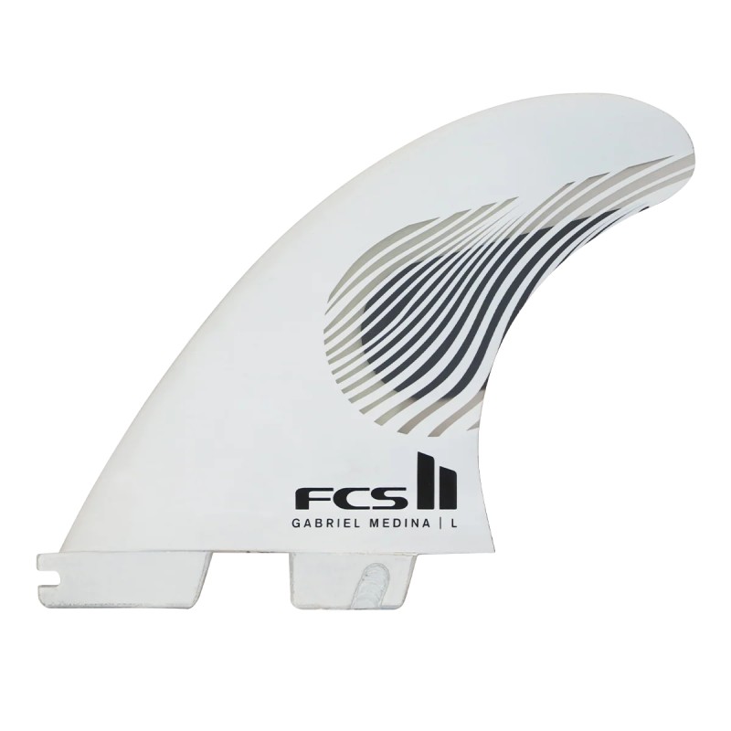 Jeu de 3 dérives de surf FCS II Gabriel Medina Performance Core noir et blanc