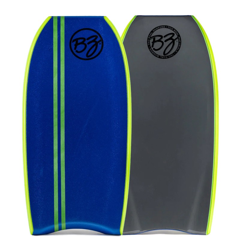 Planche de bodyboard BZ Diamond K15 bleu foncé Dark Blue vue de face et de dos