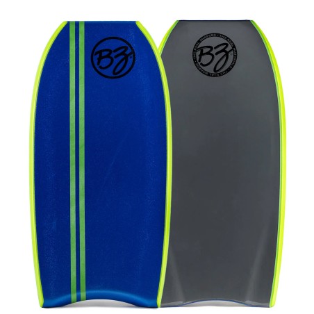 Planche de bodyboard BZ Diamond K15 bleu foncé Dark Blue vue de face et de dos