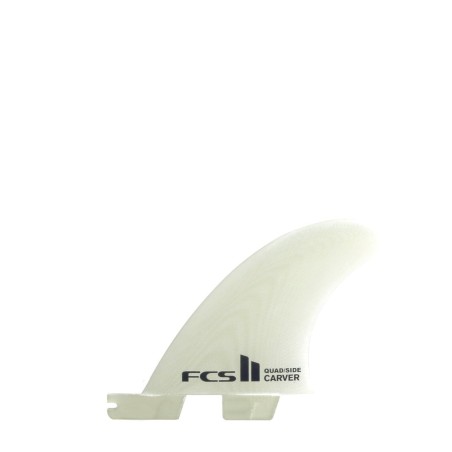 Paire de mini dérives de surf FCS II Carver Performance Glass transparentes