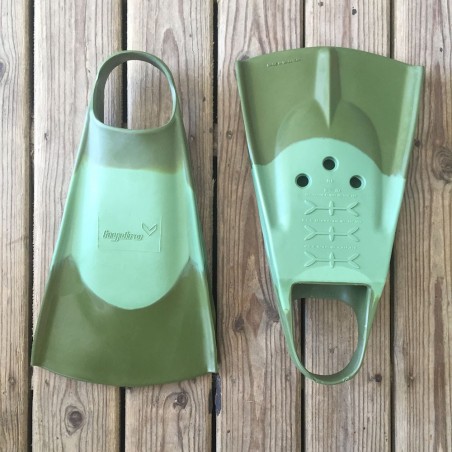 palmes bodyboard hydro fin green olive