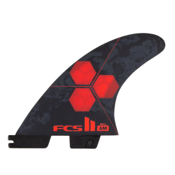 fcs II am pc small red tri fins