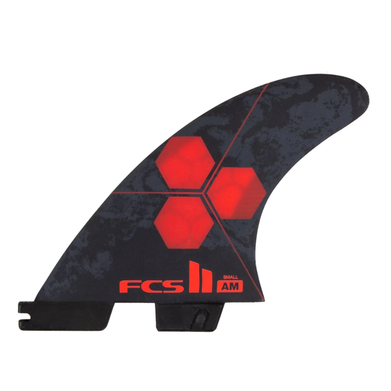 fcs II am pc small red tri fins