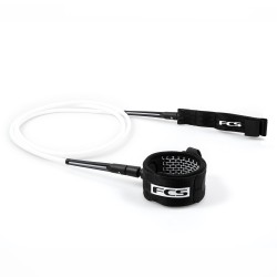 leash surf fcs 8' all round essential leash white black